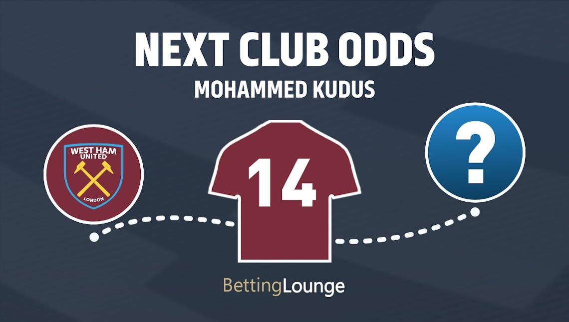 Mohammed Kudus next club odds