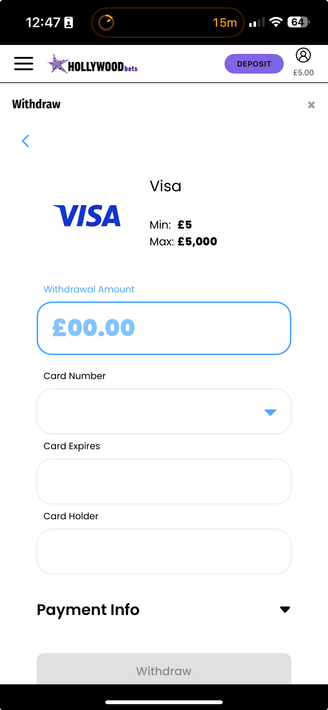 Hollywoodbets Withdraw 2