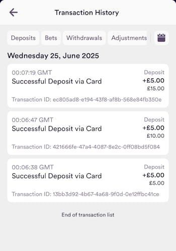 Dabble Triple Deposit