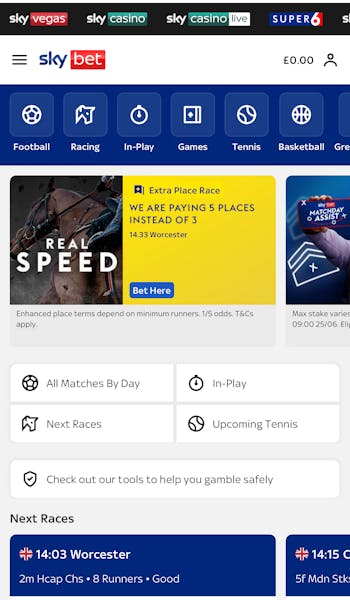 SkyBet Home