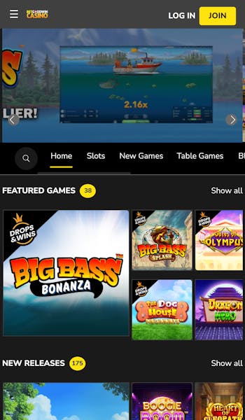 Betgoodwin mobile homepage