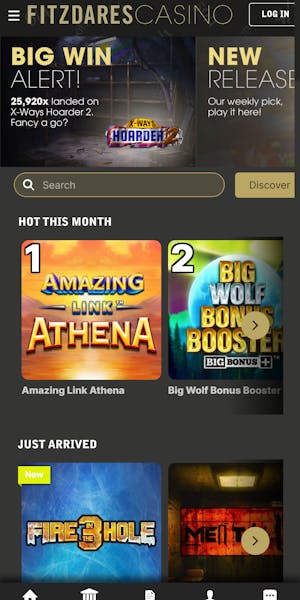 Fitzdares casino mobile