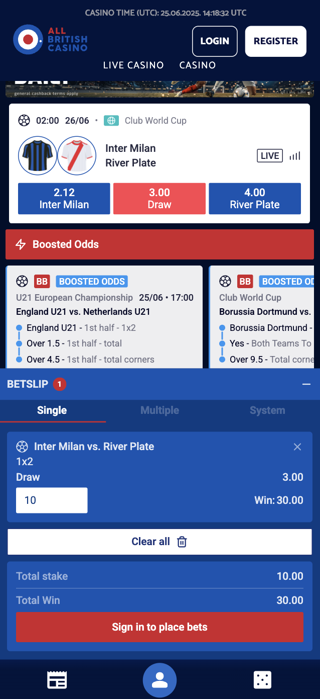 All British Casino Promo