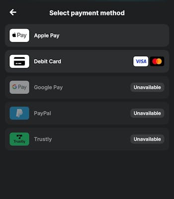 Midnite payment methods 1