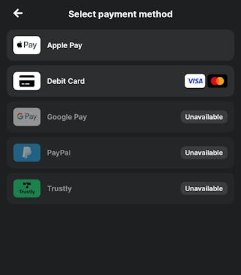 Midnite payment methods 1
