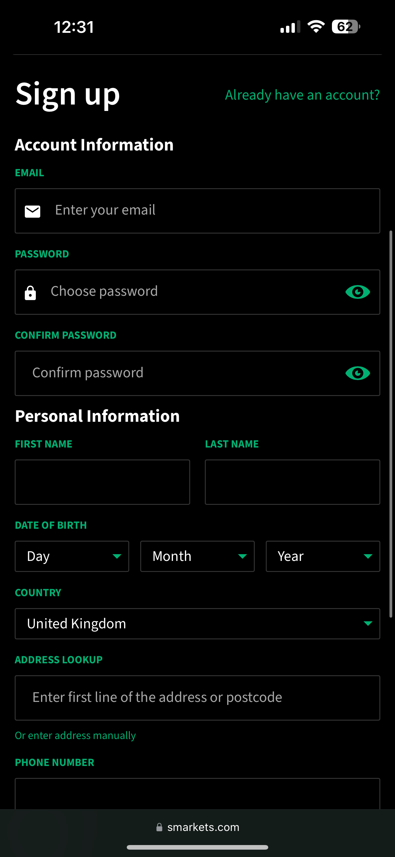 Smarkets Sign Up2