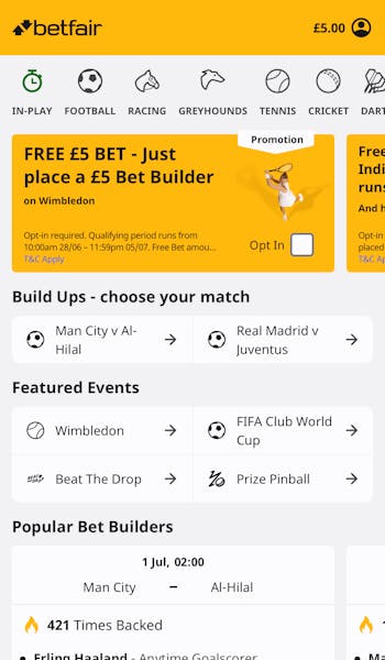 Betfair App Sports