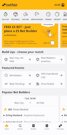 Betfair App Sports