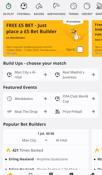 Betfair App Sports