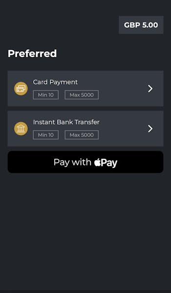 Swifty Sports Deposit