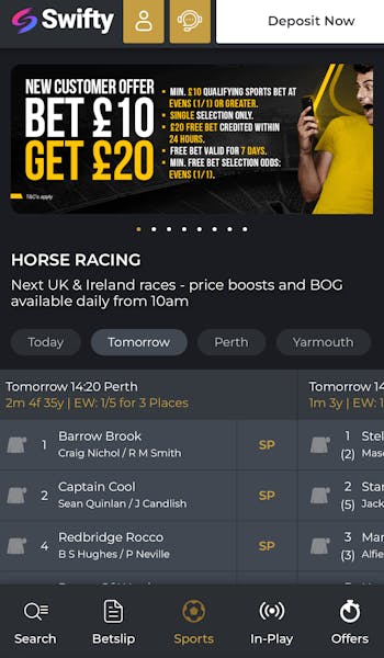 Swifty Sports Deposit Now