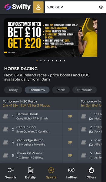 Swifty Sports Withdraw