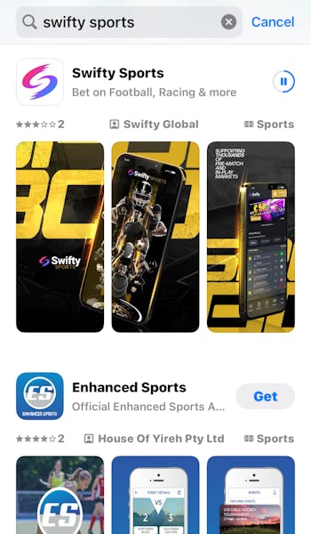 Swifty Sports App Store