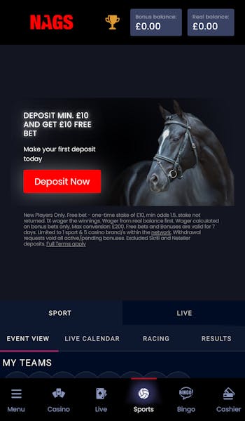 Nags Bet deposit