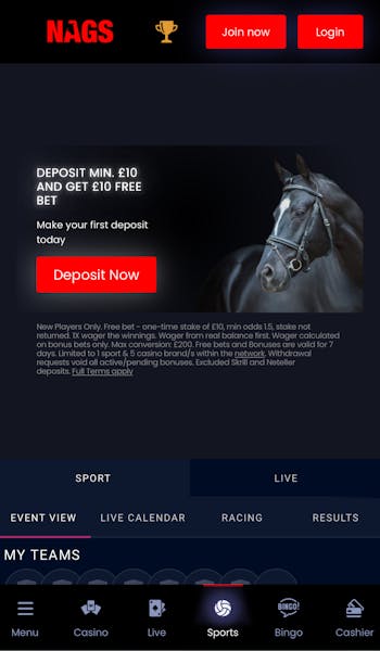 Nags Bet registration