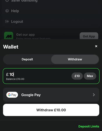 Midnite Google Pay Withdraw 1