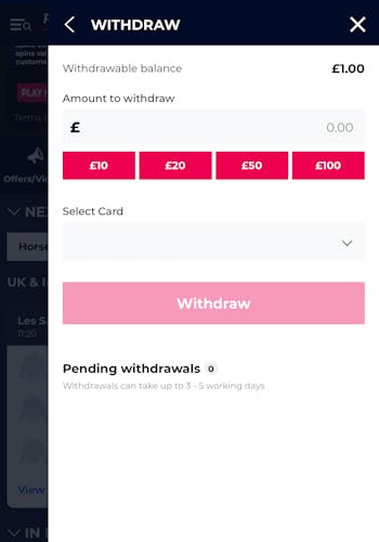 Planet Sport Bet Withdraw 1