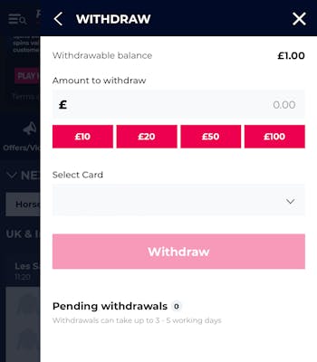 Planet Sport Bet Withdraw 1