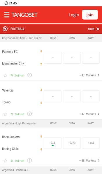 Tangobet missing odds