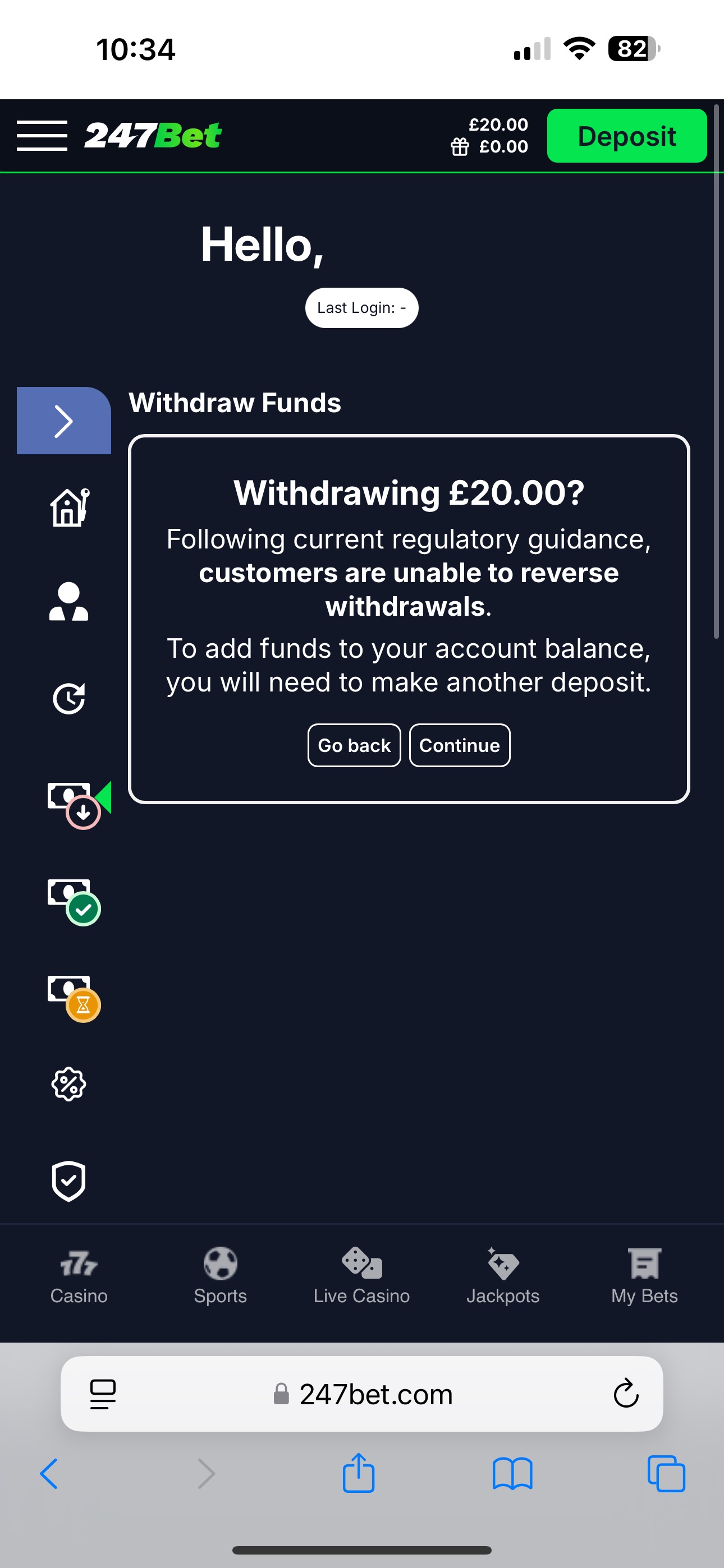 247Bet Withdrawal 