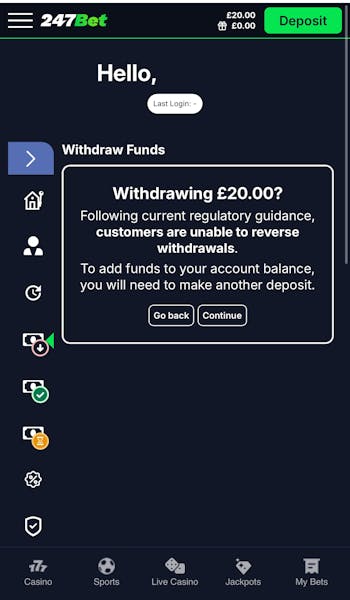 247Bet Withdrawal