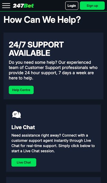 247Bet Customer Support