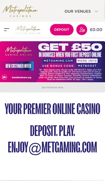 MetGaming Deposit 1