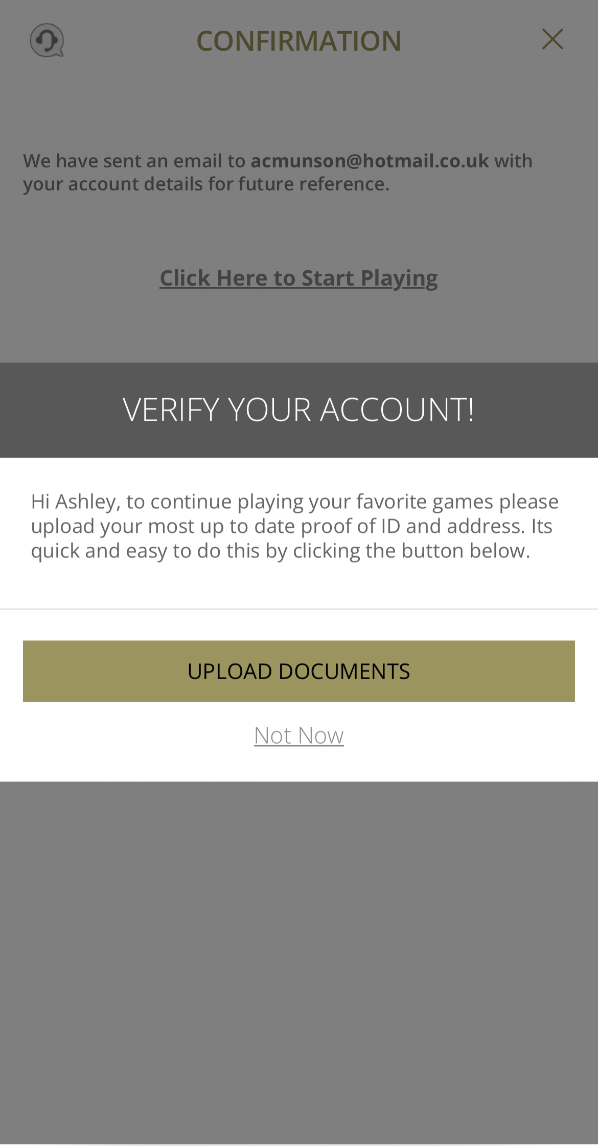 MetGaming Verification