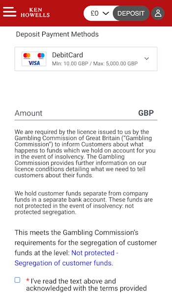 Ken Howells Deposit 2