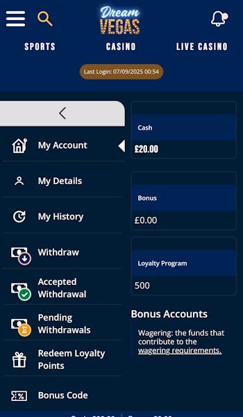 Dream Vegas Withdrawal 3