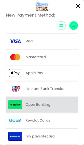 Dream Vegas Deposit Options