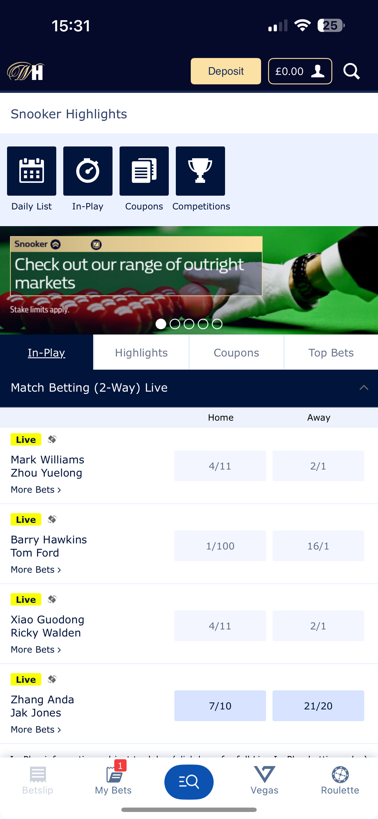 William Hill Snooker