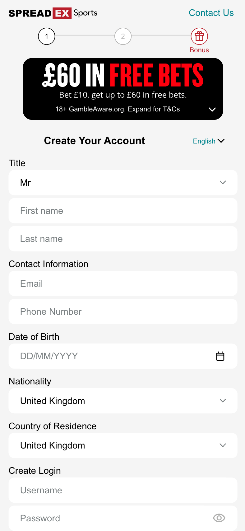 SpreadEx Sign Up Promotion 2