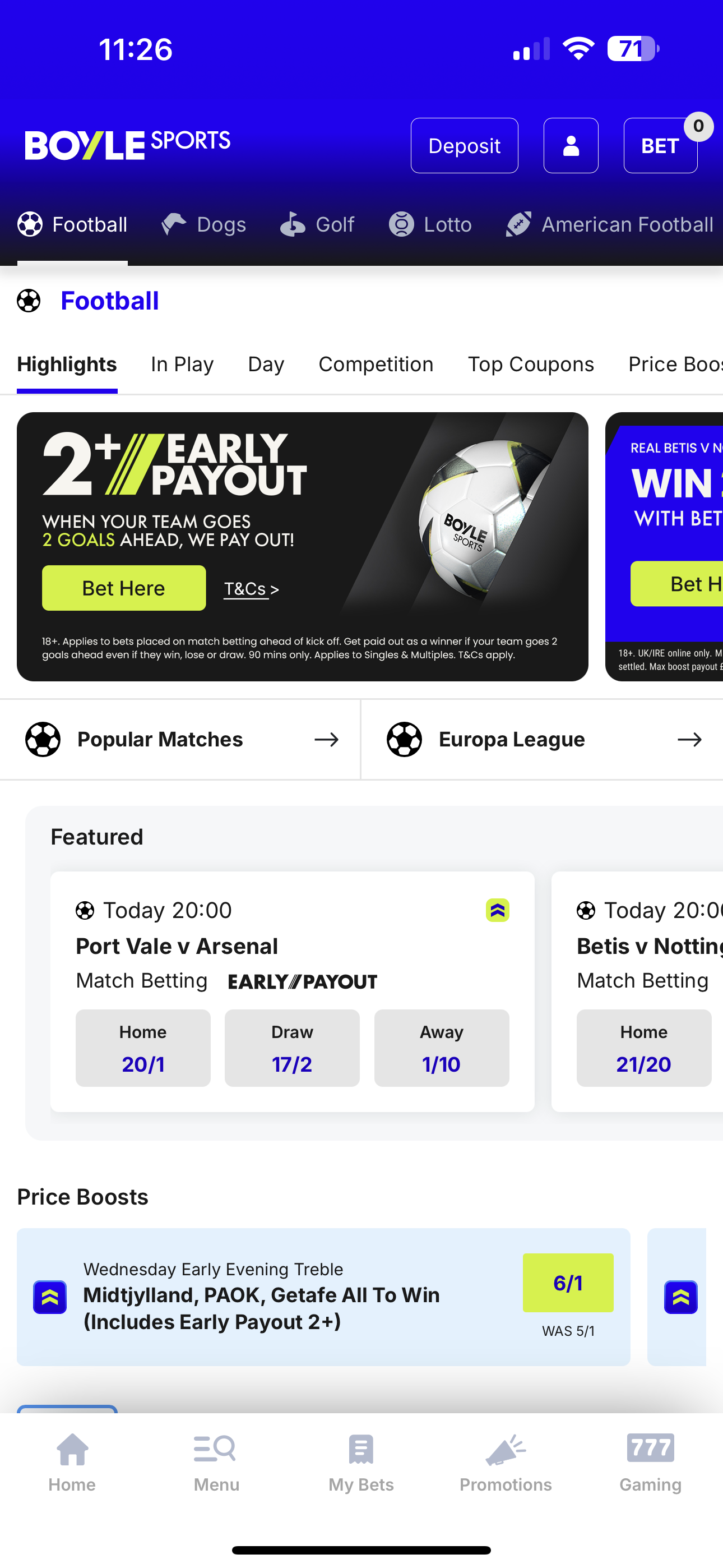 BoyleSports Football