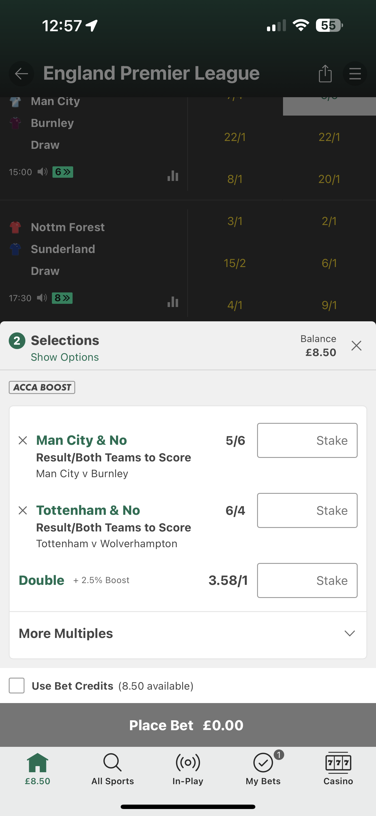 FPL Bet Bet365 Sep 25th
