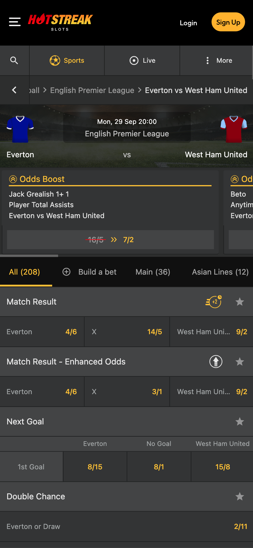 Hotstreak Casino Football