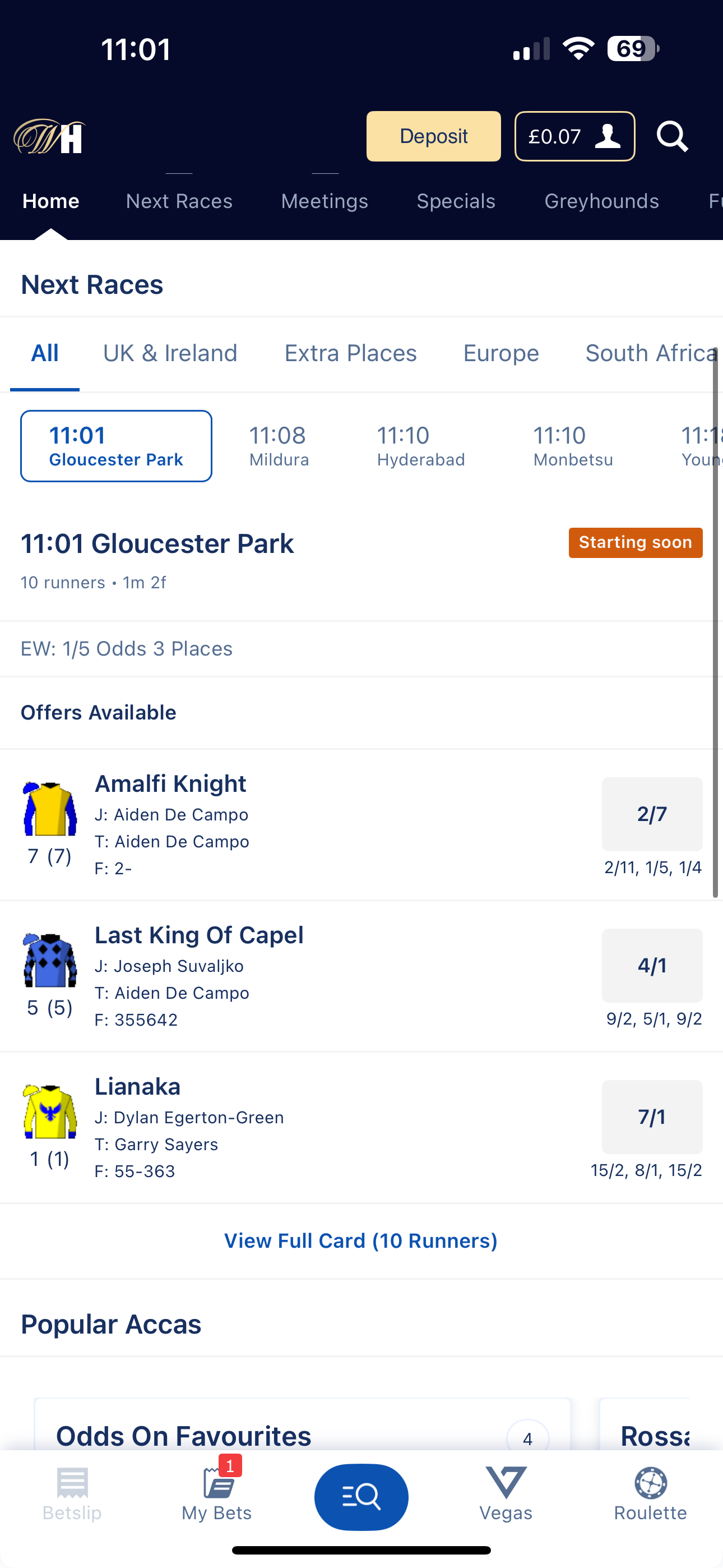 Horse Racing William Hill