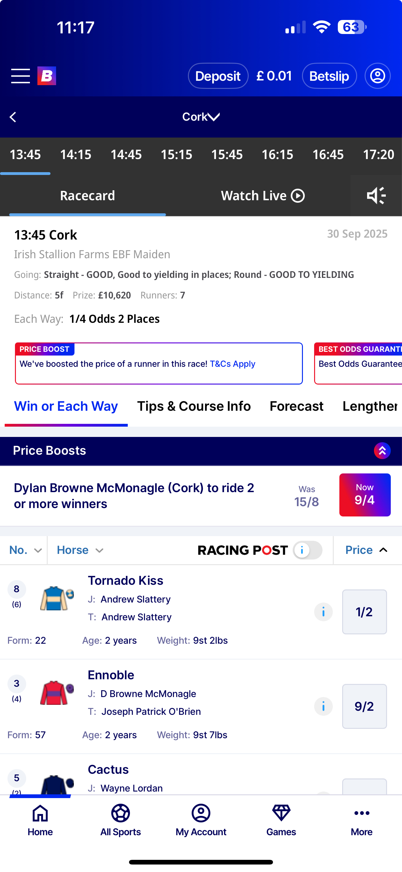 Horse Racing Betfred