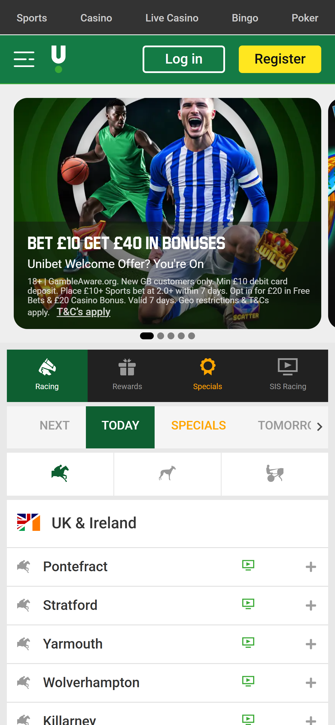Unibet horse racing