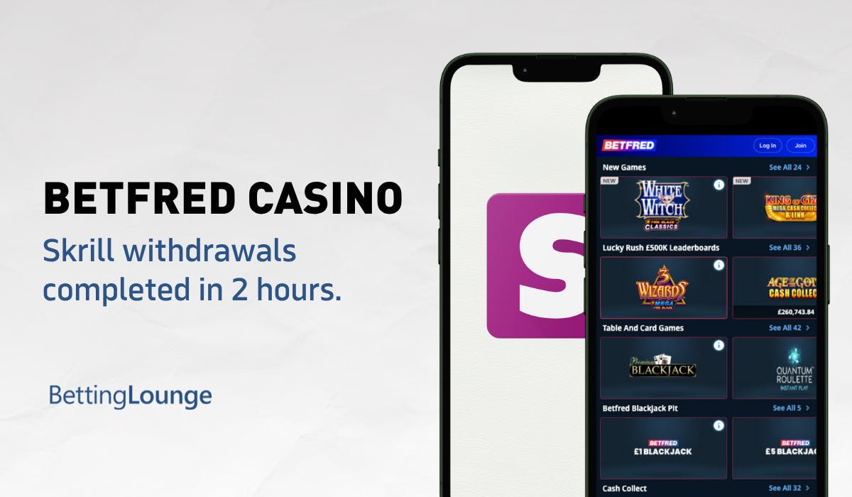 Skrill at Betfred casino