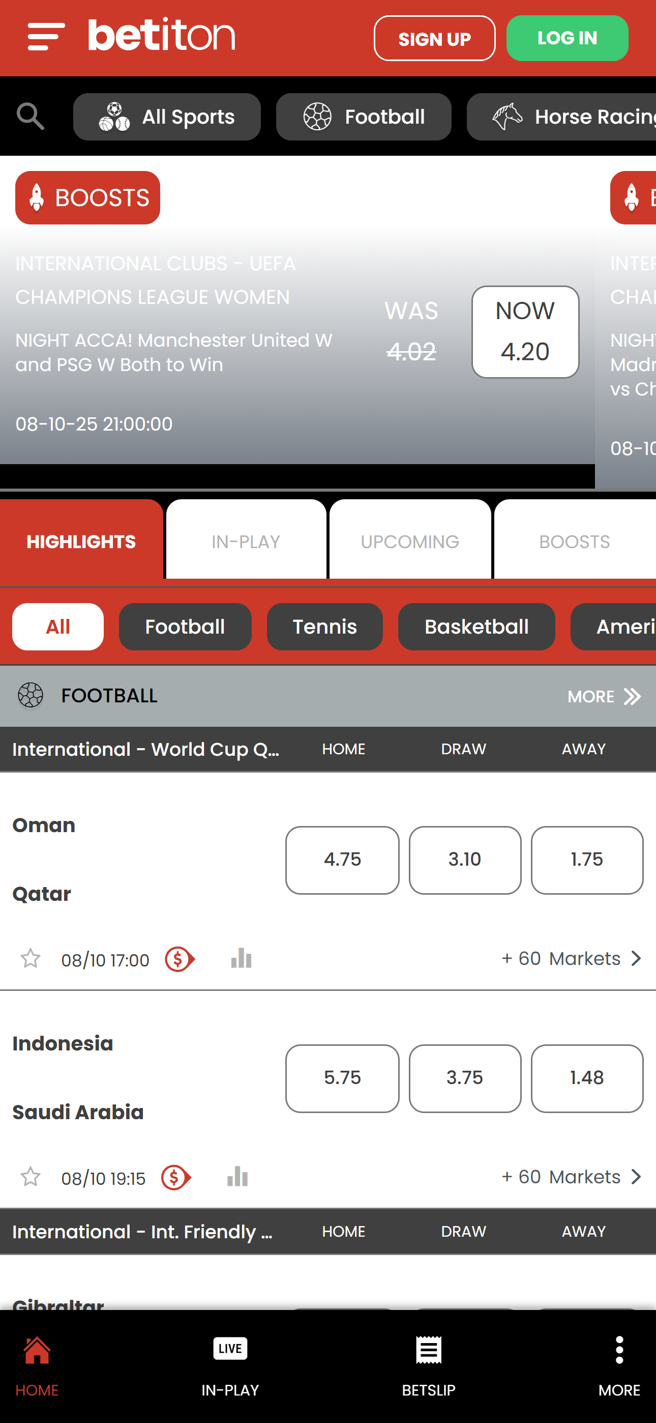 Betiton mobile sports