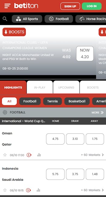 Betiton mobile sports