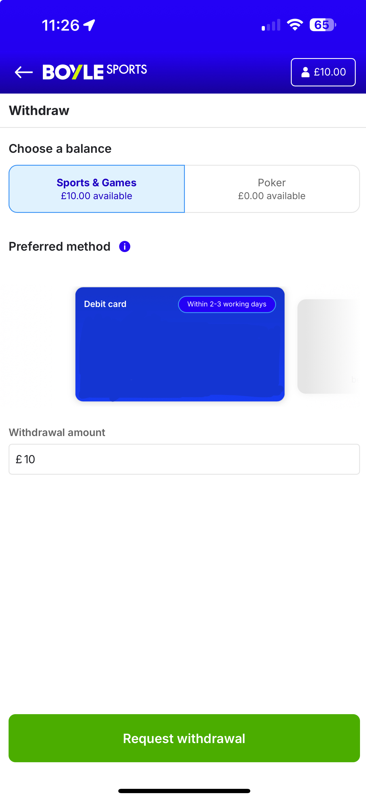 BoyleSports New Withdraw 1