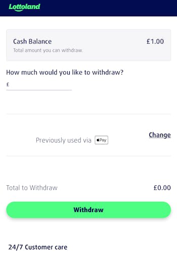 Lottoland New Withdraw 1