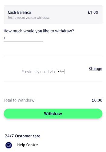 Lottoland New Withdraw 1