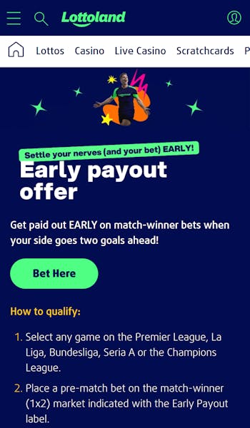 Lottoland early payout