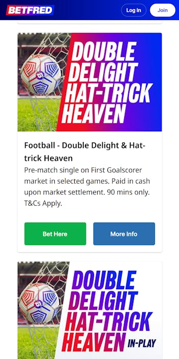 Betfred double delight and hat-trick heaven