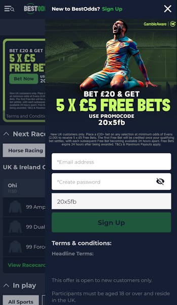 BestOdds Signup 1