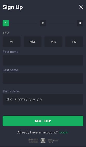 Promo Code - Sign up