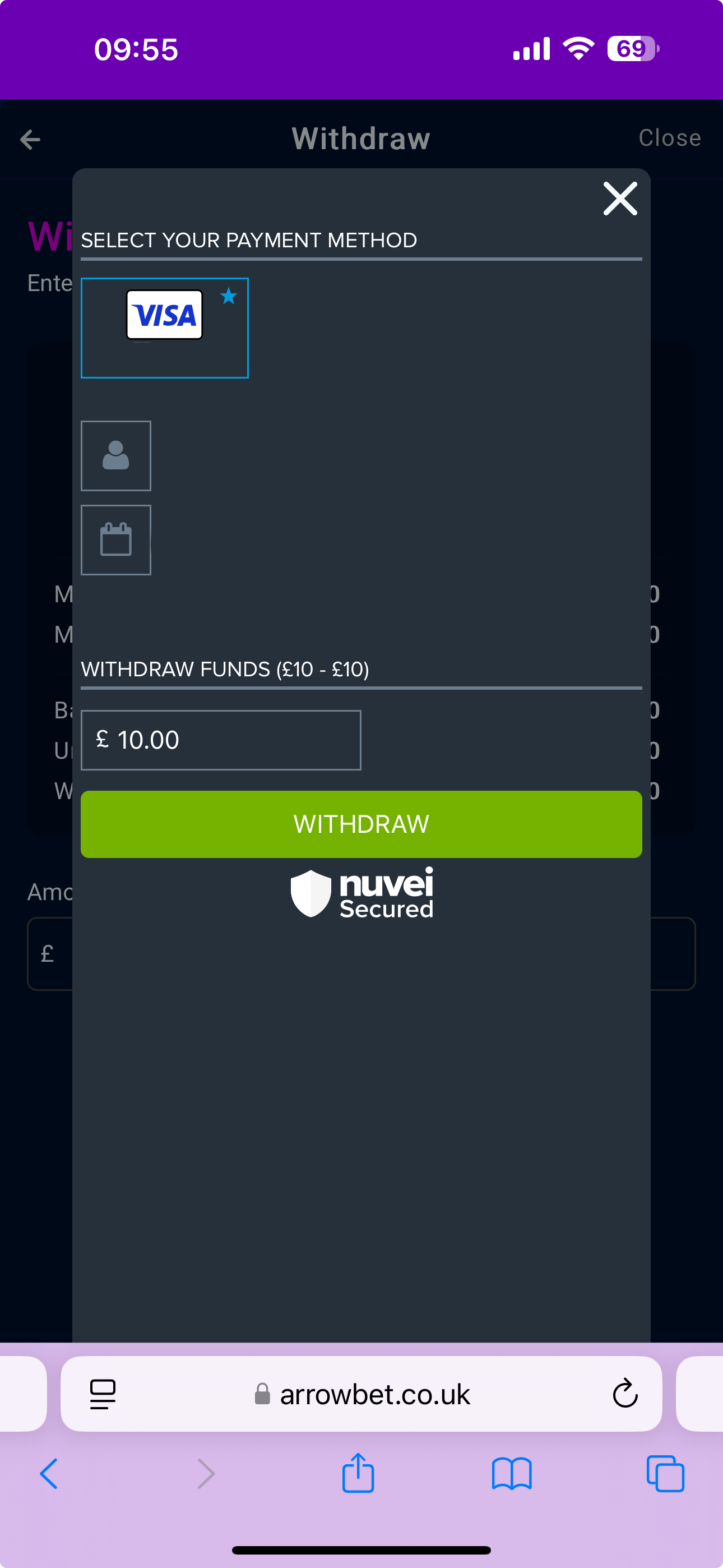 Arrowbet Withdraw 2